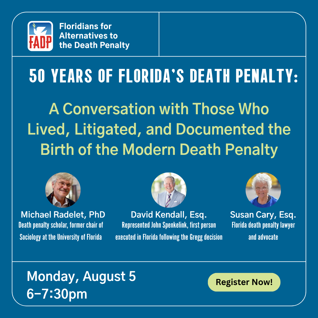 Florida's Death Penalty at 50 webinar graphic